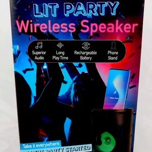 Lit Bluetooth wireless speaker by iHip Multicolor